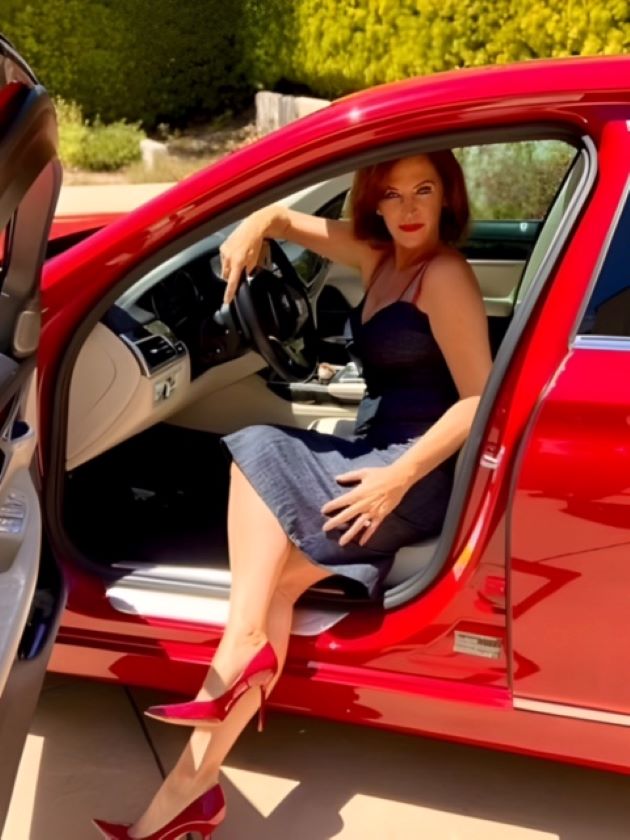 IItalian Denim Dress with stretch fabric by Justaddheels.com, street style, stylish dress, Italian denim dress, Los Angeles made, top quality, pencil cut style, trendy fashion, designer piece, chic outfit, classy look, modern design, unique piece, handcrafted item, exclusive style, fashionable find, denim attire, urban couture, tailored garment