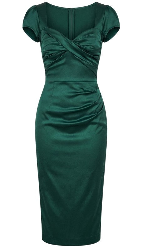 Emerald Green Satin