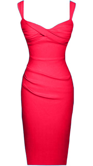 Very Demure Ruby Red Midi Dress by Just Add Heels.  This Ruby Red Dress is ready to wear anywhere and is Made in Los Angeles.  Go from day into night in comfort and style.  www.justaddheels.com
